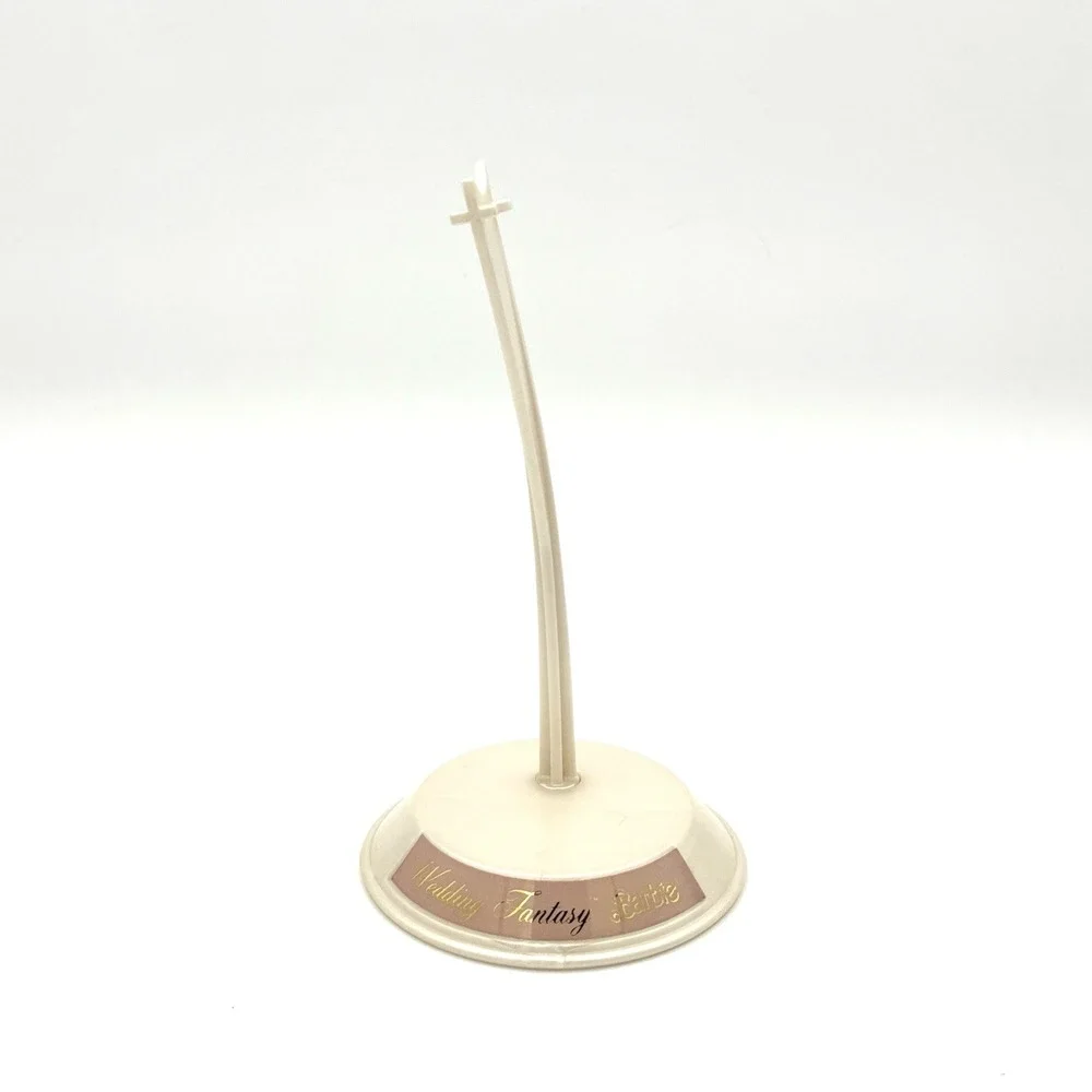 1985 Wedding Fantasy Barbie Doll Stand Mattel Vintage Collector Display